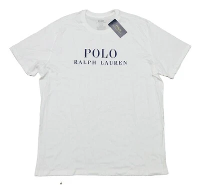 Polo Ralph Lauren Para Hombre Blanco Logo Gráfico Cuello Redondo Manga Corta Camiseta para Dormir Foto 1 de 3