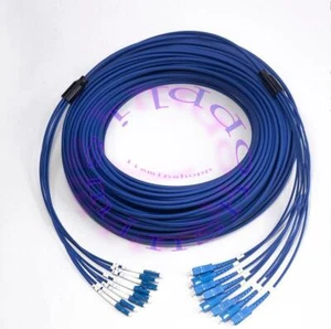 5M Indoor Armored LC-SC 8 Strand SM 9/125 Fiber Cable Fiber Optical Patch Cord - Afbeelding 1 van 1
