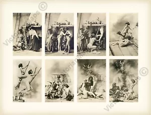 Póster impreso artístico postales eróticas francesas ocultistas sábado brujas antiguo oculto - Imagen 1 de 12