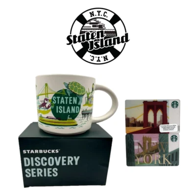Taza de café Starbucks New York City Discovery The Boroughs Staten Island BONO Foto 1 de 4