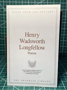 Franklin Library: Henry Wadsworth Longfellow Poems~ Editor’s Notes - Picture 1 of 1