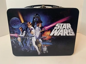 Star Wars Episode IV A New Hope Tin Tote Metal Lunch Box Luke Skywalker NEW RARE - Picture 1 of 5