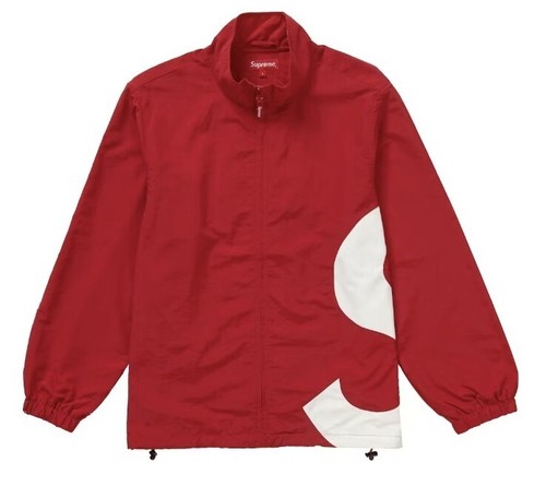 Giacca con logo Supreme S rossa taglia piccola