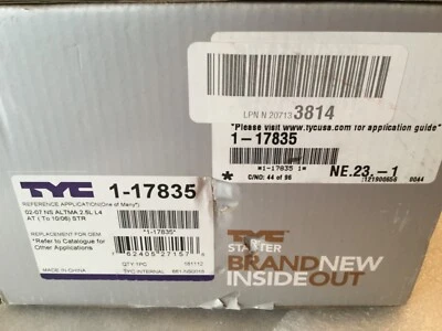 Motor de arranque TYC 1-17835 para Nissan 2002-2007 2,5 L Altima, Sentra automático NUEVO Foto 1 de 4