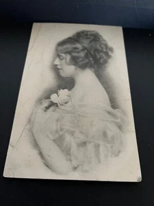 Photo of Young Lady Posted Greeting Postcard Jennings Kansas 1910 - Picture 1 of 5