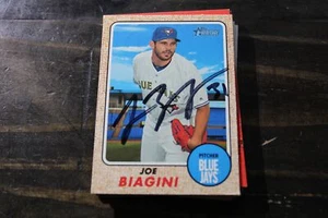 TARJETA AUTOGRAFIADA JOE BIAGINI TORONTO BLUE JAYS RESISTENTE - Imagen 1 de 1