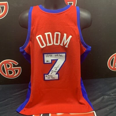 Camiseta deportiva firmada por Mitchell & Ness de Los Angeles Clippers Auto Steiner certificado de autenticidad Foto 1 de 3