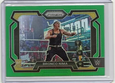 2024 Panini Prizm WWE #56 Bronco Nima Green Prizms Rookie RC - Image 1 of 2