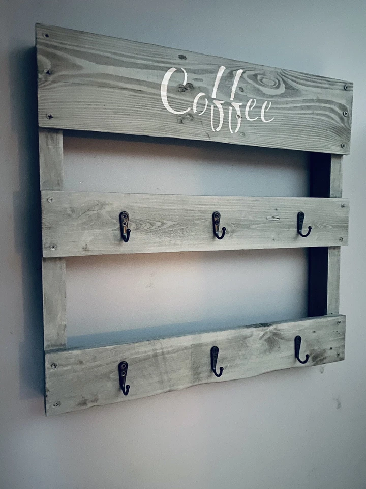 Деревенская кофейная стойка, кофейный бар, кофейная стойка, фермерский дом, примитивный серый - Изображение 1 из 4