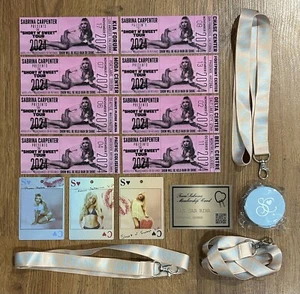 Sabrina Carpenter Short N Sweet Tour Oficial VIP Laminado Souvenir Ticket SET - Imagen 1 de 3