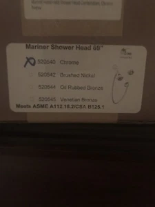 Chrome Dual Shower Head System - Mariner 520540 - Picture 1 of 3