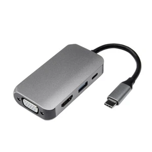 4-in-1 Display Port Hub TV Cable Display Port Aux Converter Adapter - Picture 1 of 8