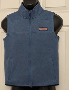 Vineyard Vines Boys' Sweater Fleece Vest Size L ( 16 ) Blue . - Picture 1 of 9