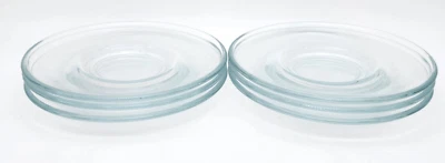 6件装Heybeli 5英寸茶盘透明碟子 — 第 1/3 张图片