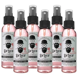 Hand Sanitizer Spray Rose Scented 6x 3.4oz (100mL) Travel Size 6-pack - Picture 1 of 3