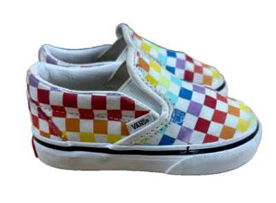 范斯 学步儿童 青春 男女皆宜 多棋盘 帆布 运动鞋 尺码 5 — 第 1/4 张图片