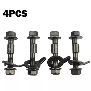 4 Pezzi 12mm Regolabile Camber Correzione Allineamento Kit for Ant. Ruote Camera - Foto 1 di 4
