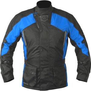 AKITO PYTHON SPORT TEXTILE MOTORCYCLE WATERPROOF THERMAL JACKET BLUE BLACK - Picture 1 of 1