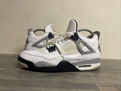 Nike Air Jordan 4 Blanco Cemento Retro OG Tenis 2016 840606-192 Para hombres Talla 13 Foto 1 de 4
