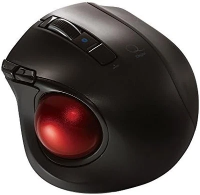 Digio2 Q Small Trackball Bluetooth Mouse Quiet 5-buttons Black 48372 Nakabayashi - Image 1 of 4