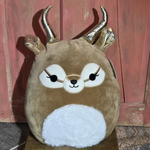 Squishmallows Kieli The Antelope LARGE 14" Plush Stuffed Animal Brown Horns NWT - Picture 1 of 12