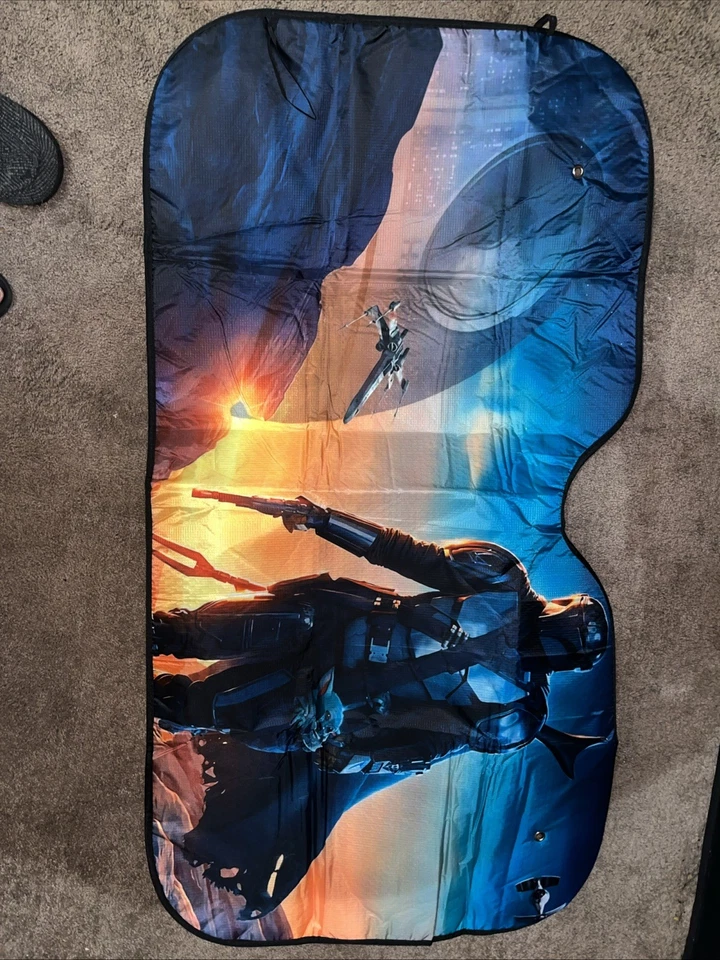 Star Wars Mandalorian Windshield Sun Shade Car Sun Visor - Image 1 of 1