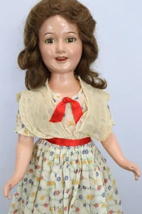 21" Composition IDEAL Deanna Durbin Puppe-Original Kleid - Bild 1 von 7
