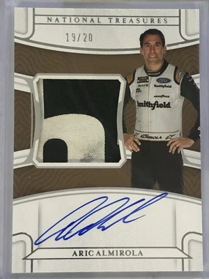 Aric Almirola Premium Patch Autograph #PP-AA  /20 2022 National Treasures Racing - Image 1 of 2