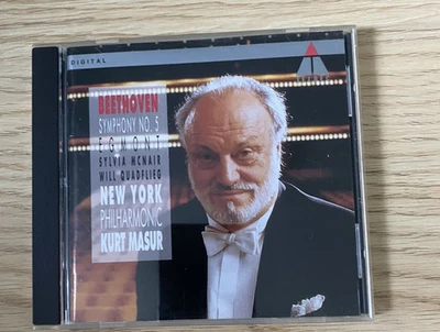 1993-БЕТХОВЕН: СИМФОНИЯ NO5, НЬЮ-ЙОРКСКАЯ ФИЛАРМОНИЯ, КУРТ МАСУР - Изображение 1 из 4