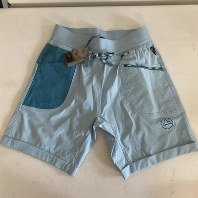 Pantalones cortos de escalada La Sportiva Mantra para mujer talla XS azul celeste/topacio nuevos con etiquetas Foto 1 de 4