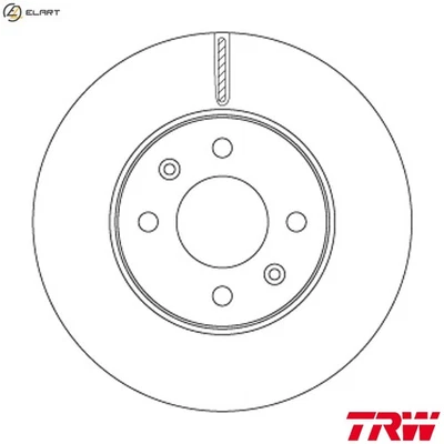 2x BRAKE DISC DF6794 FOR HYUNDAI ACCENT i20/ELITE/CROSS/ACTIVE SOLARIS VERNA i20 - Image 1 of 4