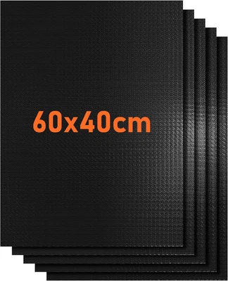 BBQ Grillmatte Für Gasgrill 5Er Set 40X60Cm Grillmatten Grillplatte Gasgrill Fur - Bild 1 von 4