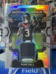 Tarjeta de novato Panini Prizm Tank Dell Silver Prizm Rookie Gear #RG-TD 2023 parche radiocontrol - Imagen 1 de 2