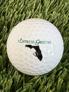 Cypress Greens Golf Course Logo Golf Ball- Lake Alfred Florida FL - Picture 1 of 1