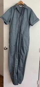VTG Walls Master Made Coveralls Mens 46 tall Blend Gray USA Short Sleeve NOS - Picture 1 of 8