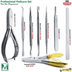 Manicure Pedicure Toe Nail Cutter Skin Remover Double Ended Scalpel Handle Tool - Picture 1 of 9