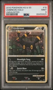 PSA 9 Holo Umbreon 10/90 HGSS Undaunted Pokemon *SWIRL* - Picture 1 of 2
