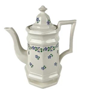 VTG Simpsons Coffee Pot 42oz Periwinkle Henry Ford Museum Repro England - Picture 1 of 17