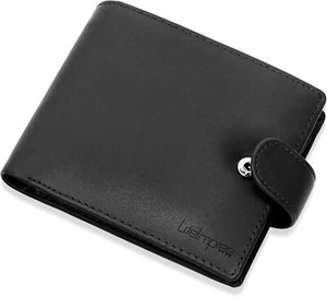 Genuine Leather Bifold Mens Wallet with Coin Pocket ,RFID Blocking Blocking Slim - Picture 1 of 11