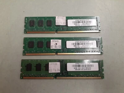 12GB (3x4GB) AVF6451U64F9333GX DDR3 1333 UDIMM RAM - Image 1 of 3