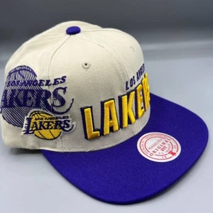 Los Angeles LA Lakers Hat Men NBA Draft 1996 Shadow Mitchell & Ness SnapBack Cap - Picture 1 of 8