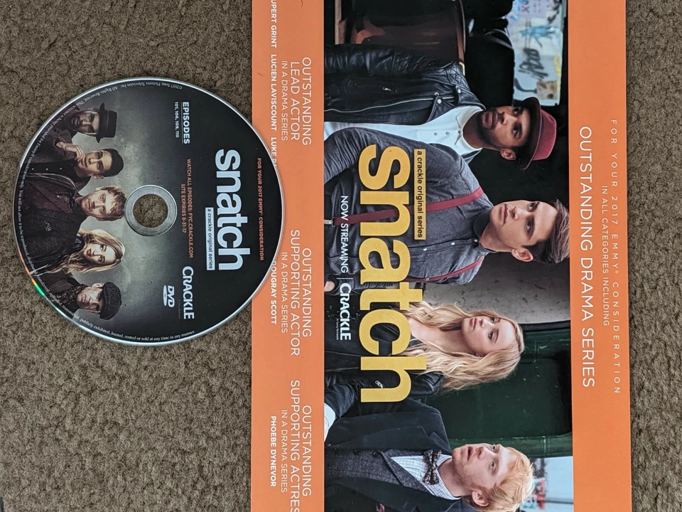 "Snatch" Crackle TV Series! 4 RARE episodes! Emmy Preview DVD! Collector DVD - Image 1 of 1