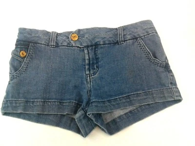 Pantalones Cortos OP Junior Azul Denim Cinco Bolsillos Con Botones De Madera Talla 5 Foto 1 de 4