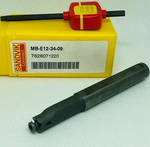 SANDVIK MB-E12-34-09 CARBURO gambo cilindrico con piatto a corocut MB adattato - Foto 1 di 6