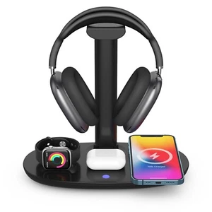 New mobile phone headphones electronic watch multi-function wireless charger - Picture 1 of 10