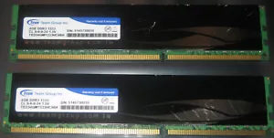8 GB KIT EQUIPO GRUPO Elite DDR3 1333 MHz PC3-10600U 240 pol. CL9 TED34GM1333HC9BK - Imagen 1 de 1