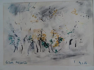 Otto Sammer: Original-Aquarell - Frühling ... 1964 und sig. Druck: St. Stefan - Bild 1 von 8