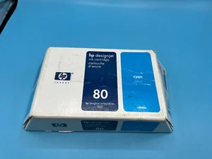 HP 80, wkład z cyjanowym atramentem (C4846A) nowy w oryginalnym pudełku - Zdjęcie 1 z 3