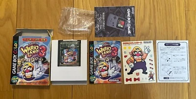 Wario land 3 Gameboy Japan Complete GB Nintendo 2000 Rare Sticker - Image 1 of 4