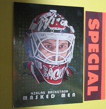 2008  NIKLAS BACKSTROM  MASKED MEN GOLD /10  #MM28  Minnesota Wild